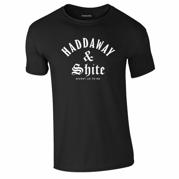 Haddaway And Shite Tee In Black