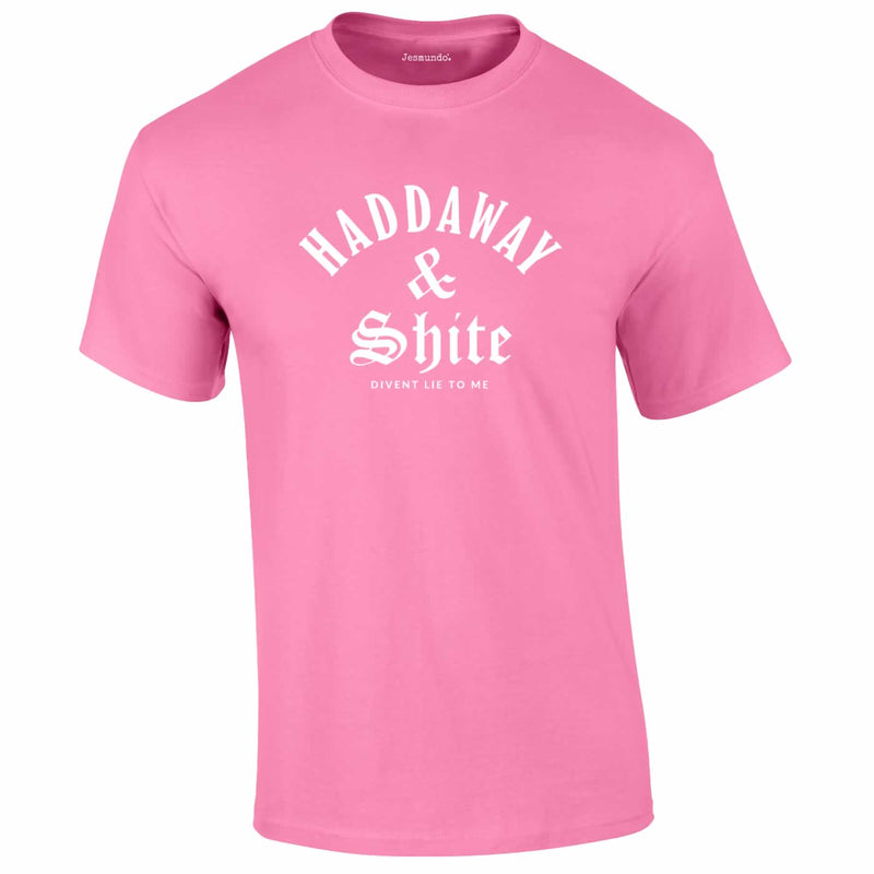 Haddaway And Shite Tee In Pink