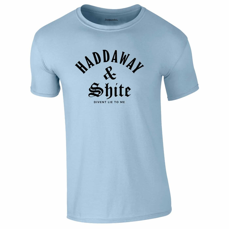 Haddaway And Shite Tee In Sky