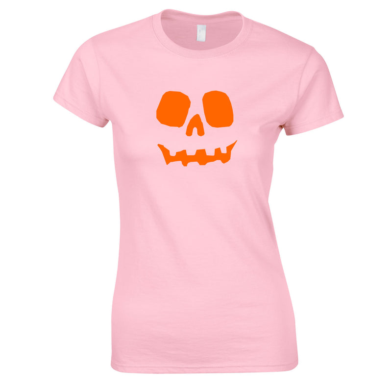 Halloween Pumpkin Women's Top in Pink