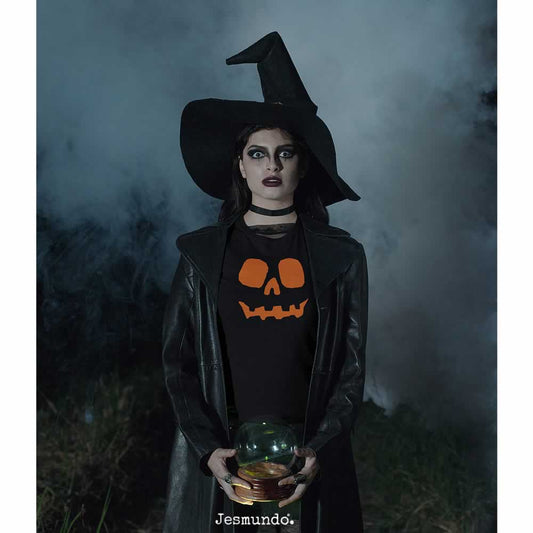 Women's Halloween Pumpkin T-Shirt
