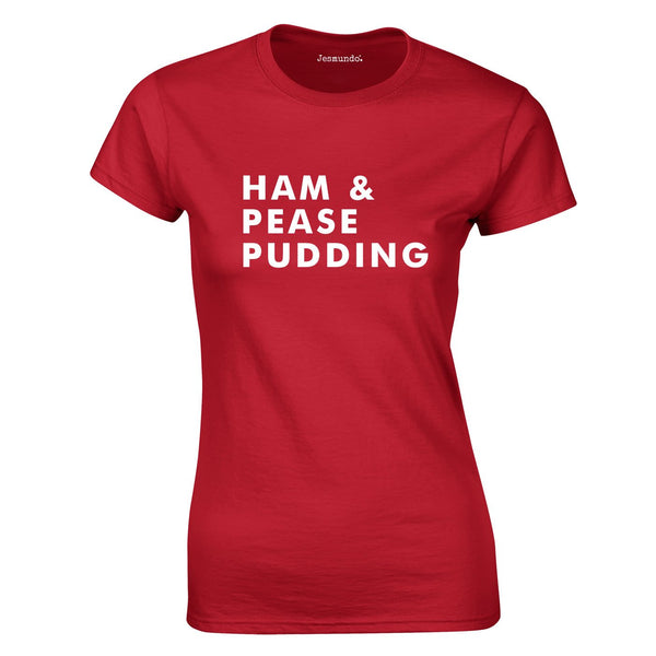 Ham And Pease Pudding Top In Red