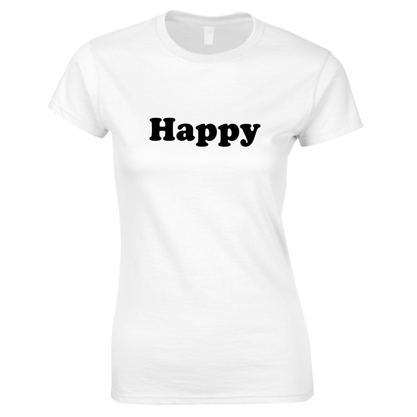 Happy Tee In White