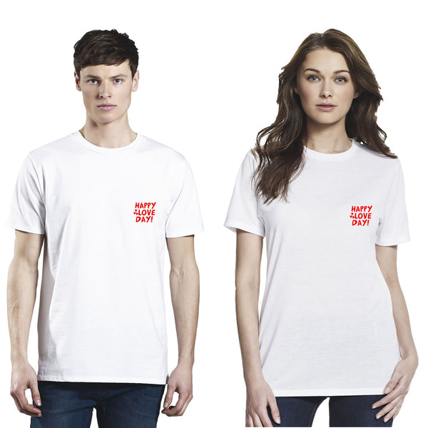 Mens And Womens Happy Love Day T-Shirts