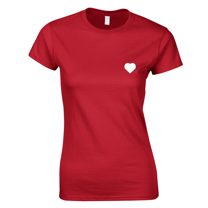Heart Small Graphic Logo Top In Red