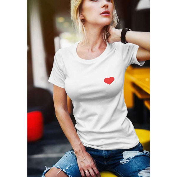Heart Graphic Printed Top