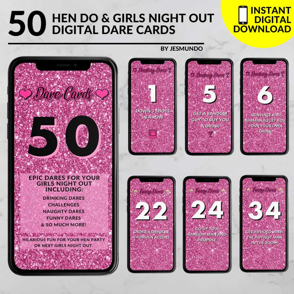 Hen Do Dare Cards For Your Girls Night Out