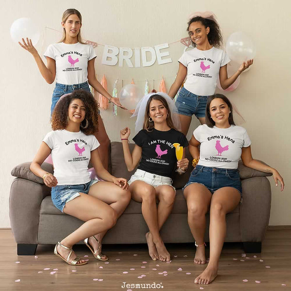 Funny Hen Party T Shirts - No Cocks Allowed