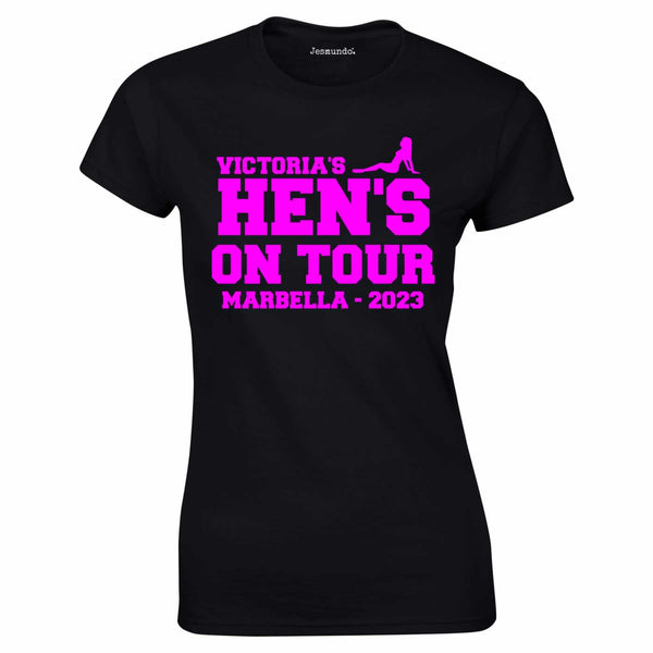 Hens On Tour Hen Party T Shirts