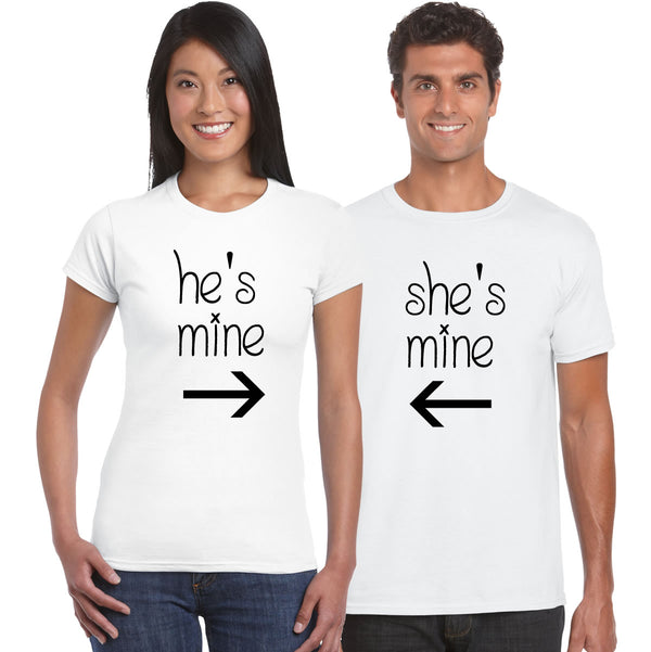 He's Mine & She's Mine T Shirt