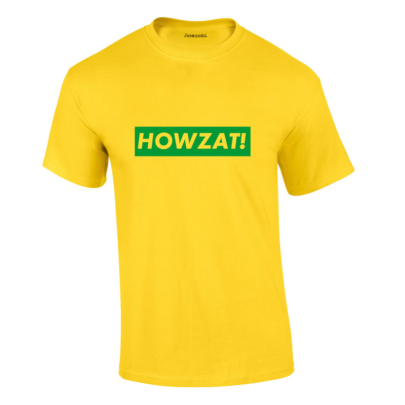 Howzat Tee In Yellow