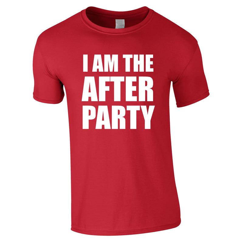 I Am The After Party Tee In Red