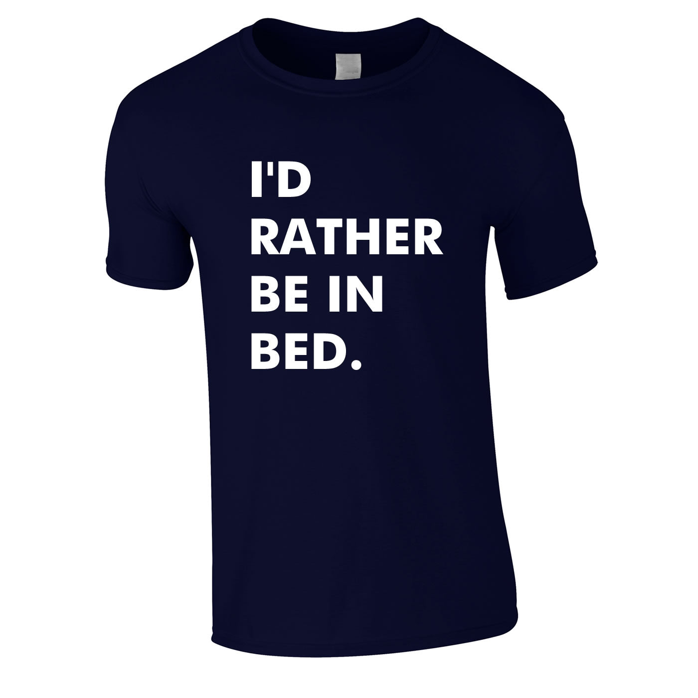 I'd Rather Be In Bed Tee In Navy