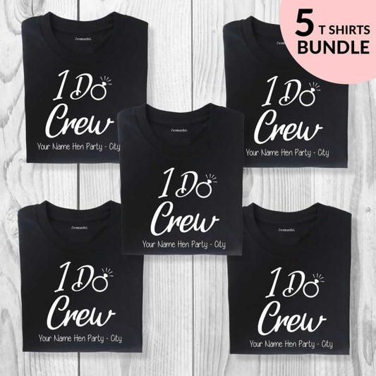 I Do Crew Hen Do T-Shirt Pack For Hen Party