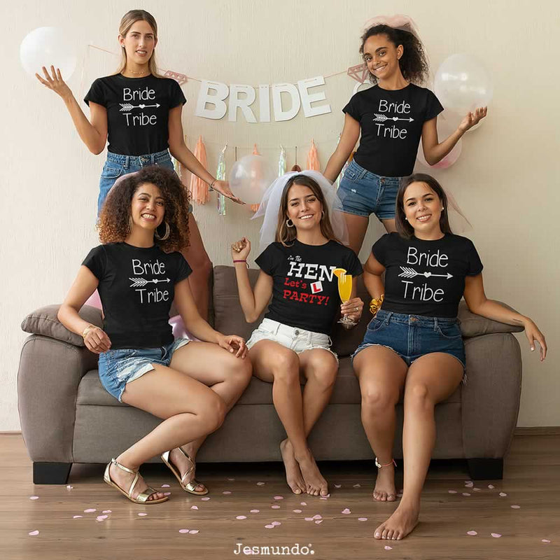 I'm The Hen Let's Party T-Shirt For The Bride