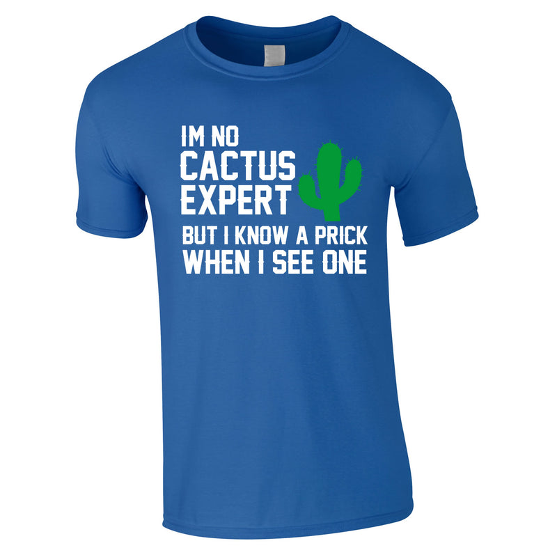 I'm Not Cactus Expert Tee In Royal