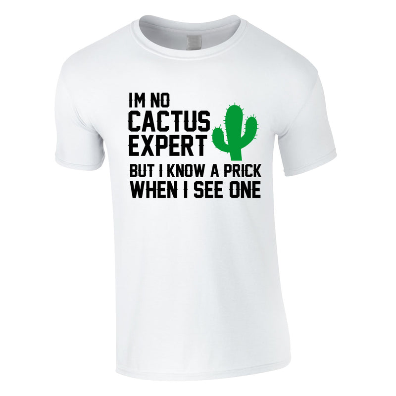 I'm Not Cactus Expert Tee In White