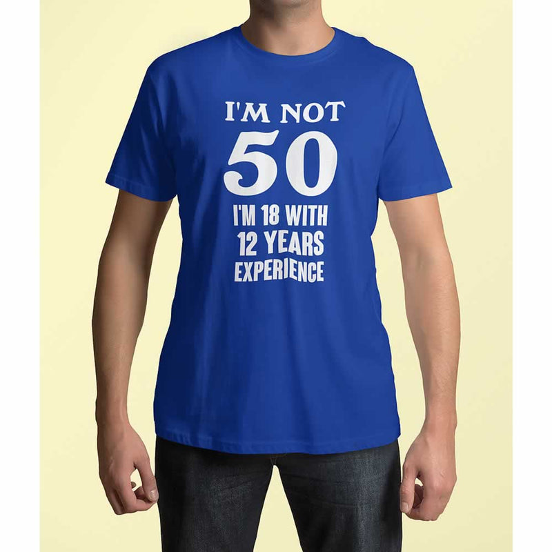 50th Birthday Bold Print T-Shirt