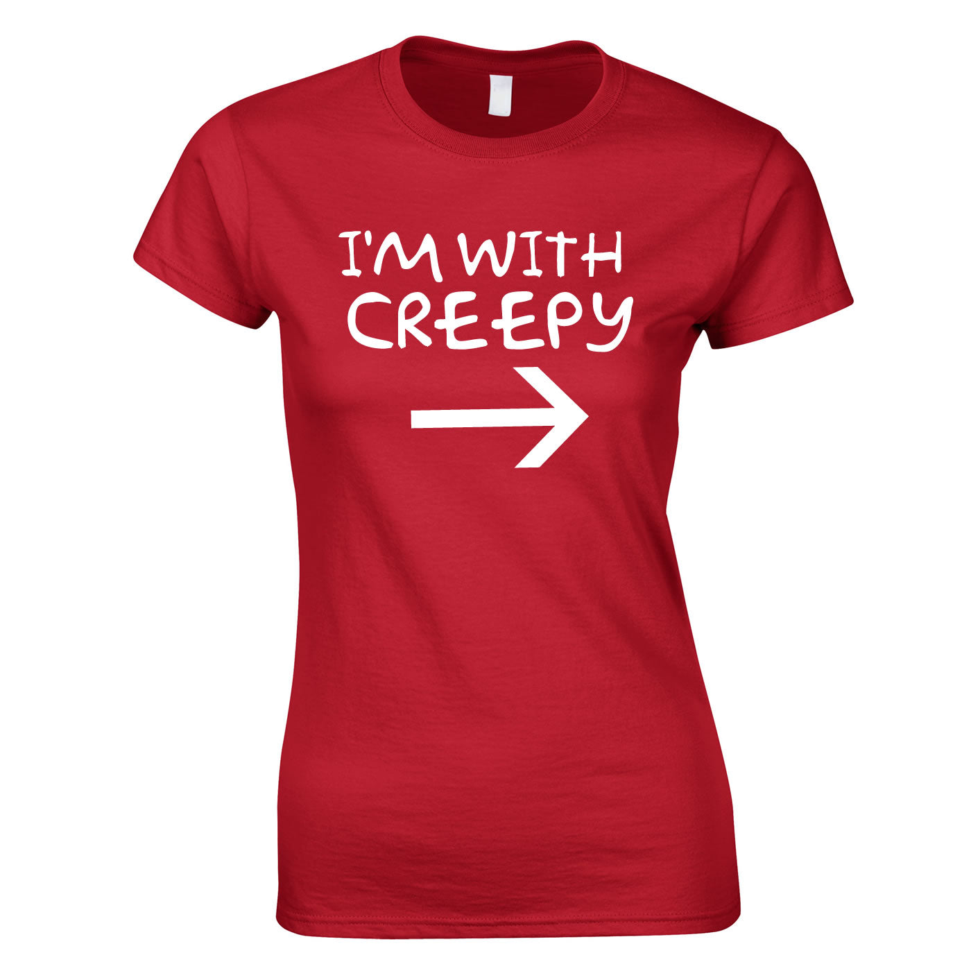 I'm With Creepy Women's Top In Red