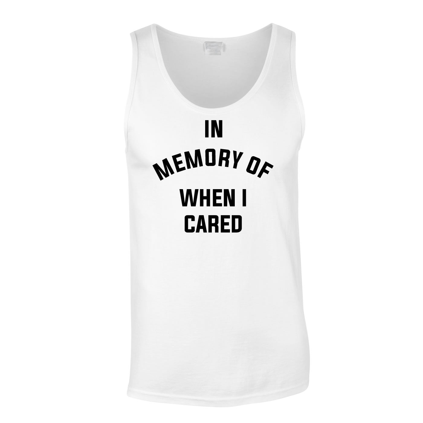 In Memory Of When I Cared Vest In White