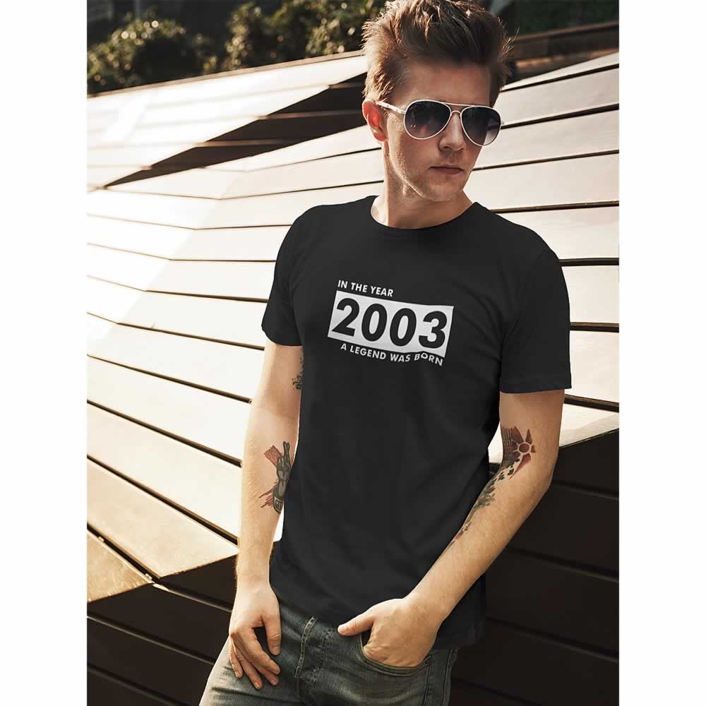 18th In The Year Legend Was Born T-Shirt For Men
