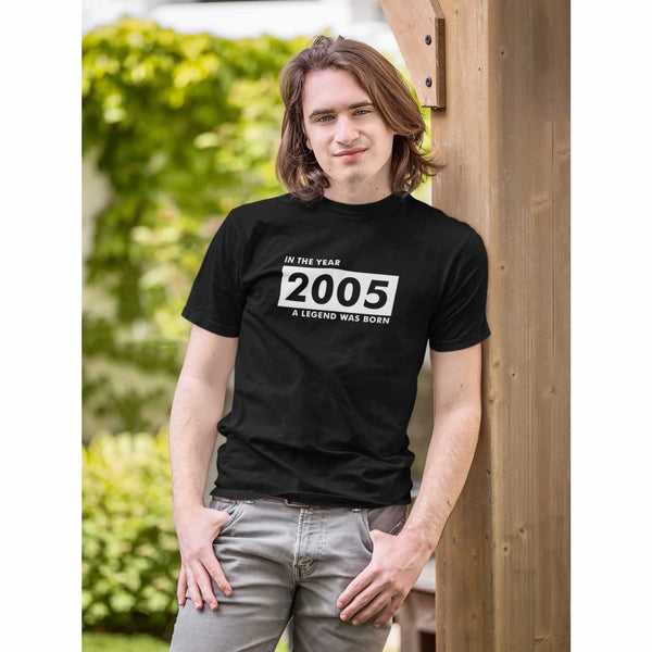 In Year 2005 A Legend Was Born T-Shirt For 18th Birthday Boy