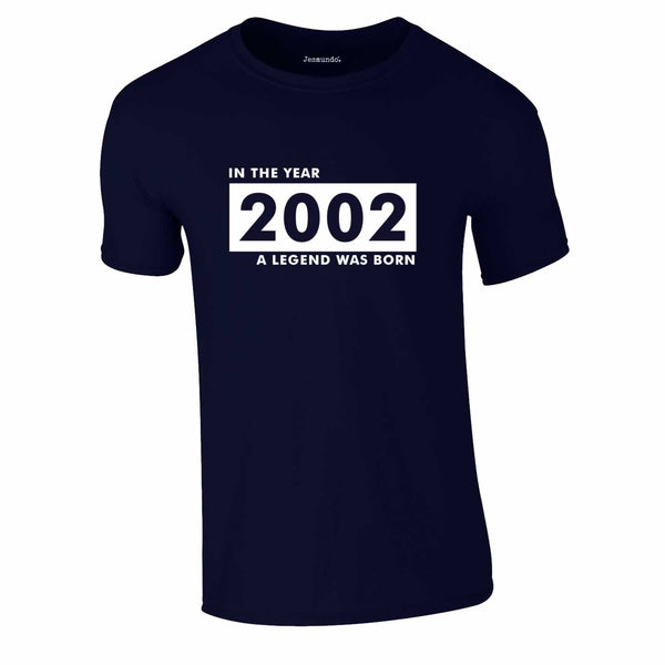 2002 A Legend Was Born Tee In Navy