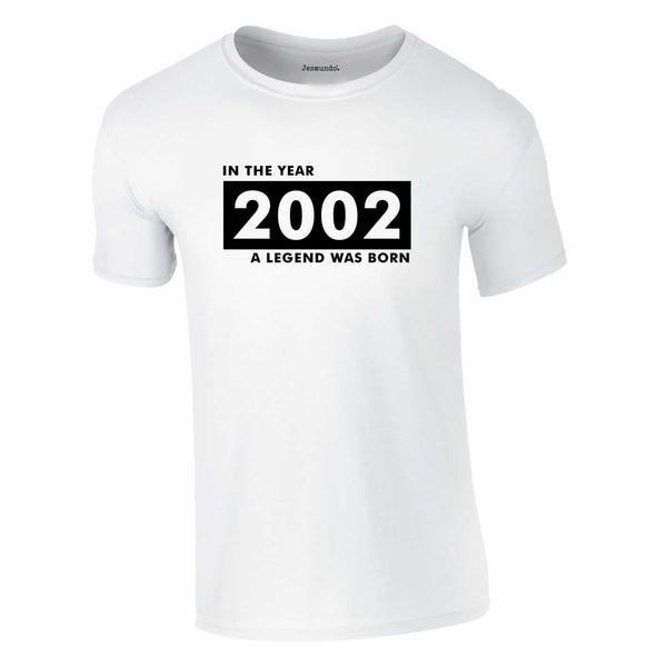 2002 A Legend Was Born Tee In White