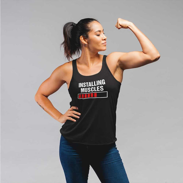 Installing Muscles Please Wait Vest For Women