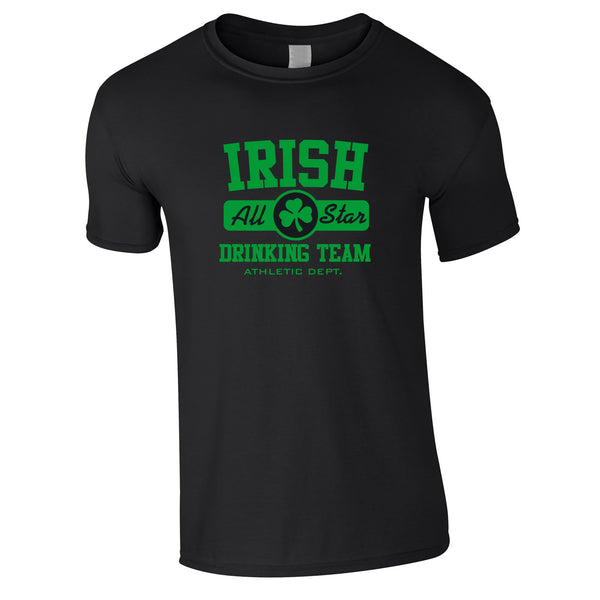 Irish Drinking Team Tee In Black