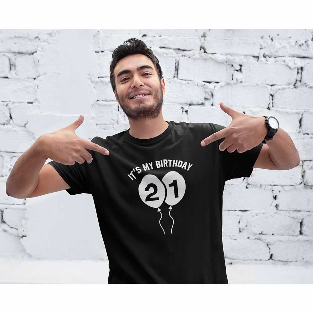 Men's 21st Birthday Balloons T-Shirt