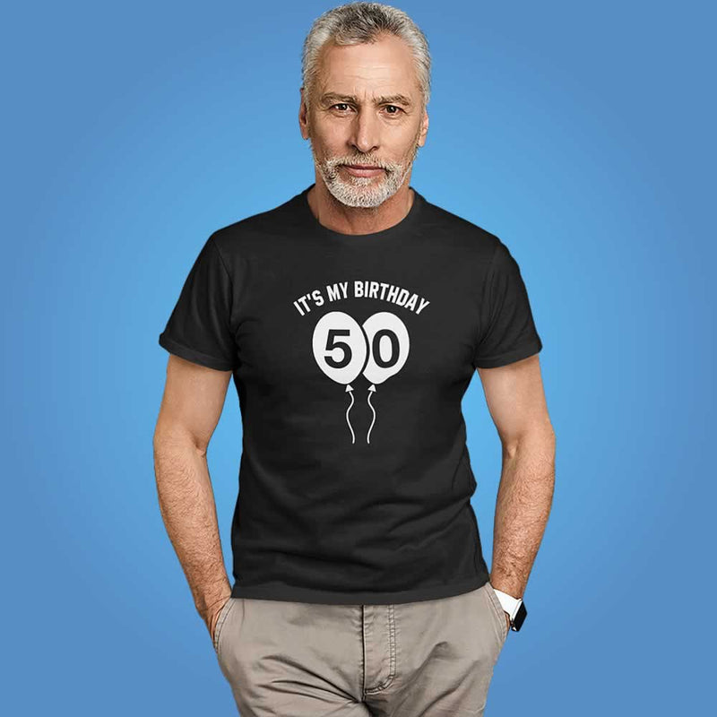 Men's 50th Birthday Balloons T-Shirt