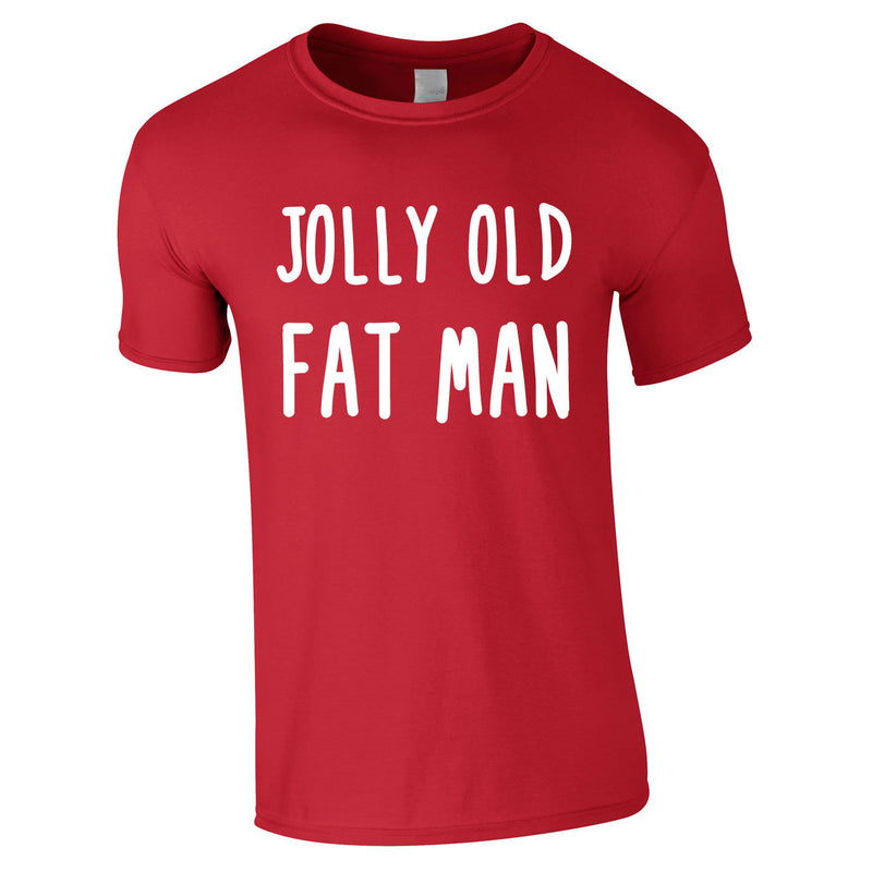 Jolly Old Fat Man Tee In Red