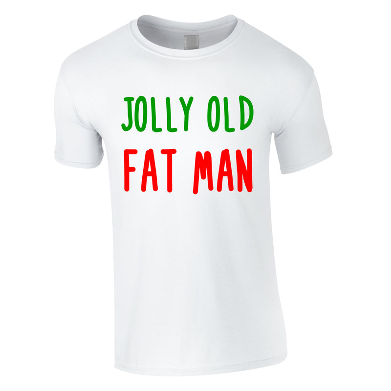 Jolly Old Fat Man Tee In White