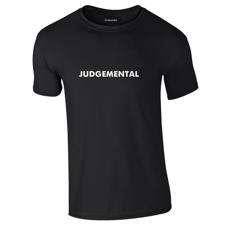 Judgemental Tee In Black