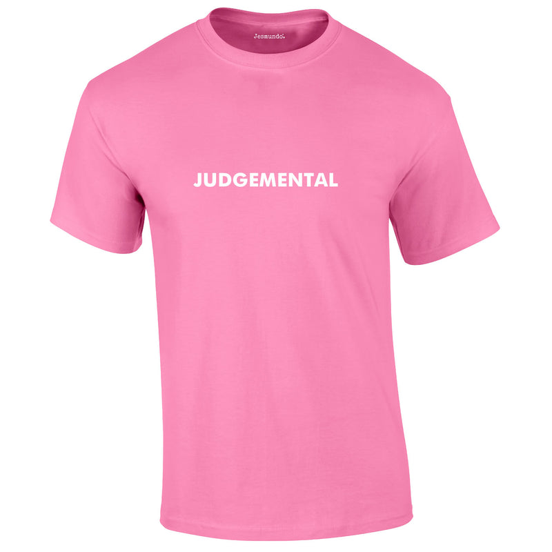 Judgemental Tee In Pink