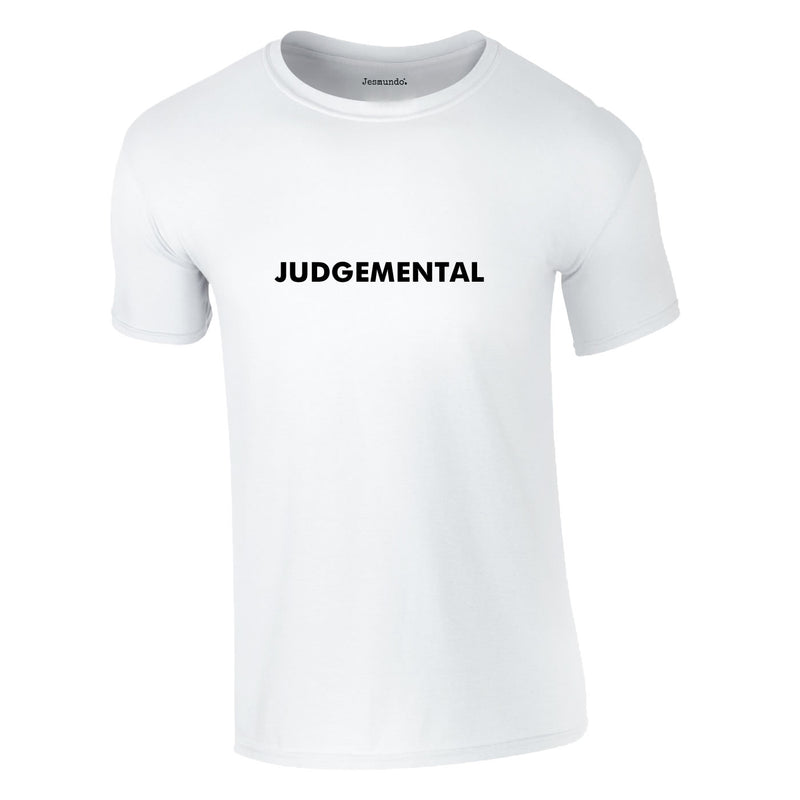 Judgemental Tee In White