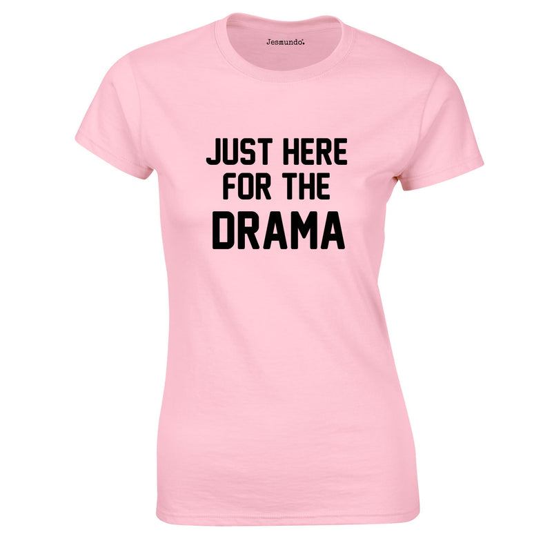 Just Here For The Drama Top In Pink