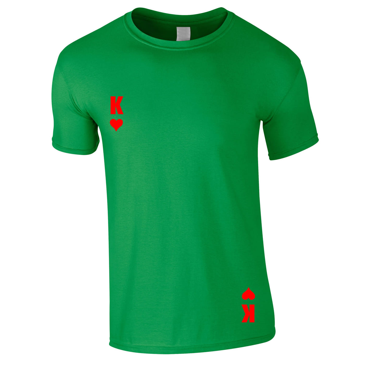 King Of Hearts Tee In Green