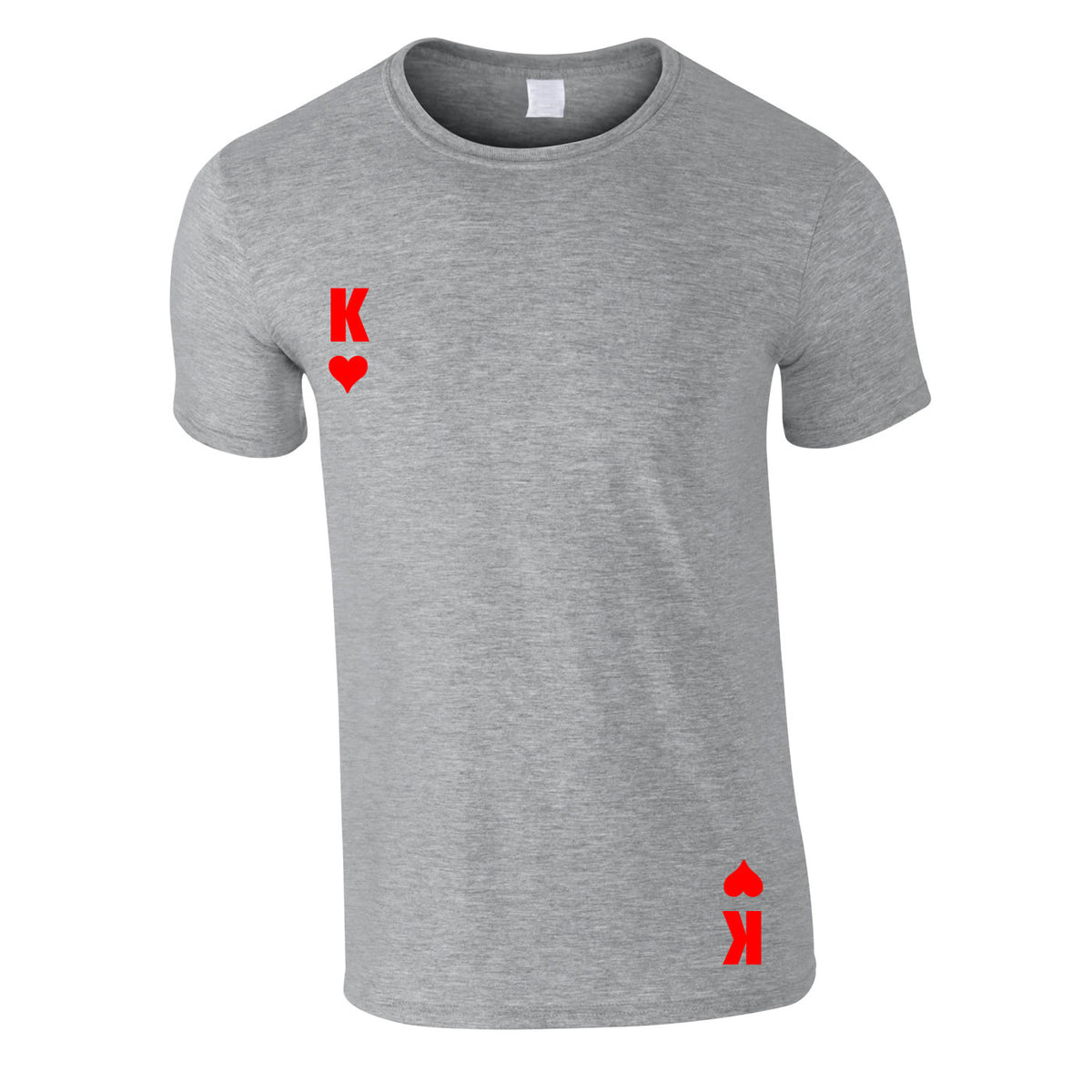 King Of Hearts Tee In Grey