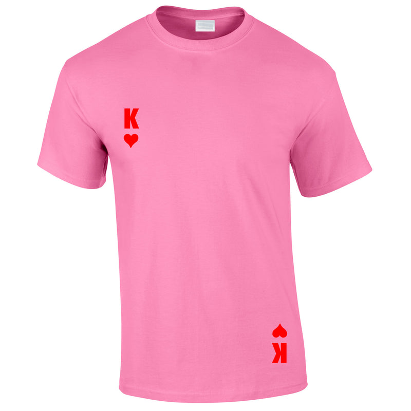 King Of Hearts Tee In Pink
