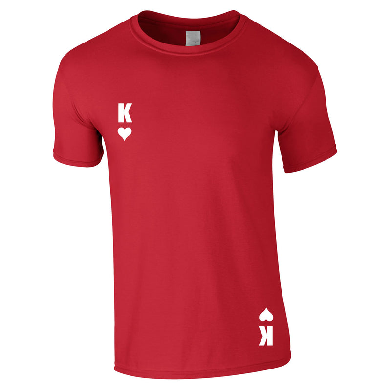 King Of Hearts Tee In Red