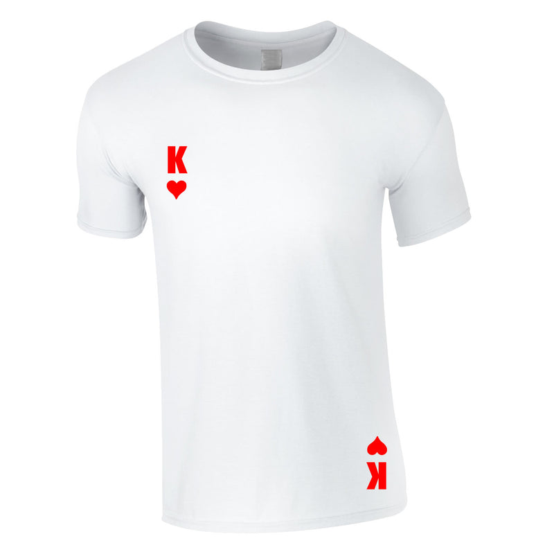 King Of Hearts Tee In White