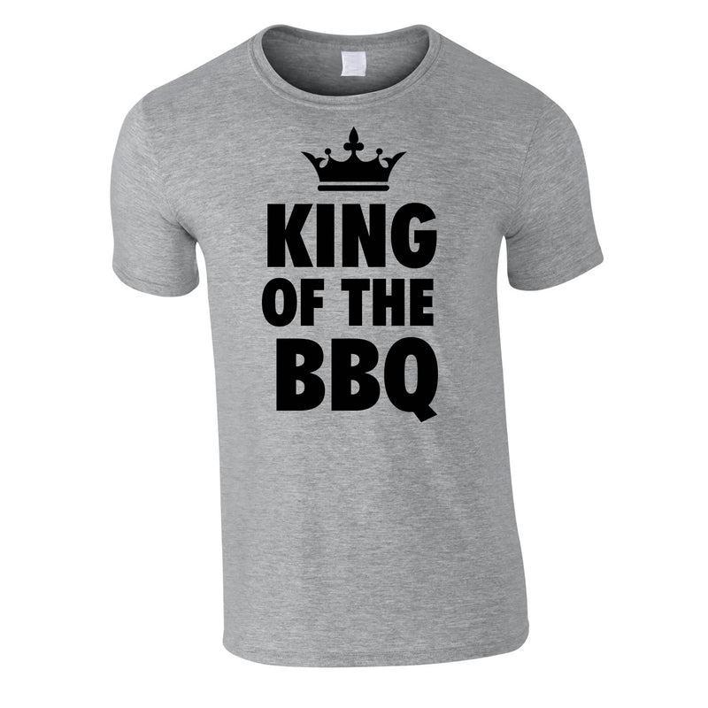 King Of The BBQ Tee In Grey