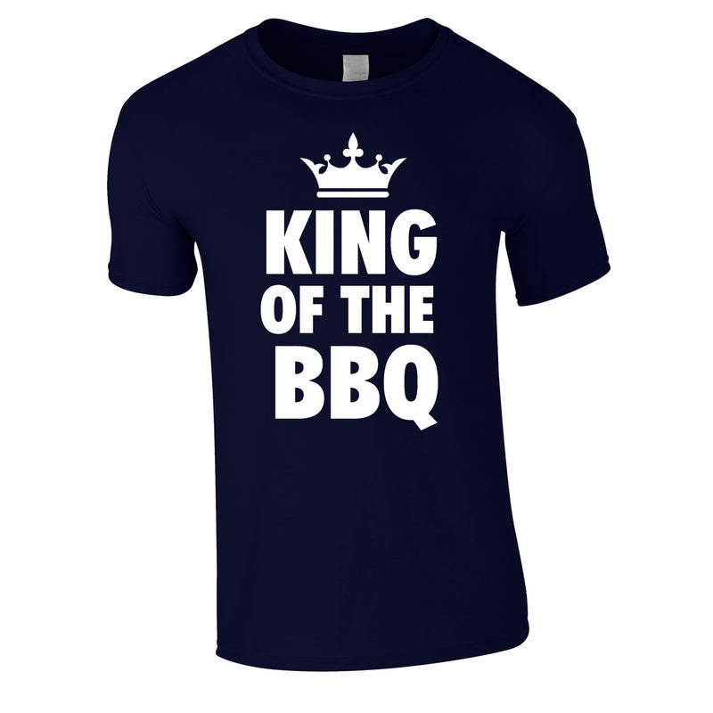 King Of The BBQ Tee In Navy