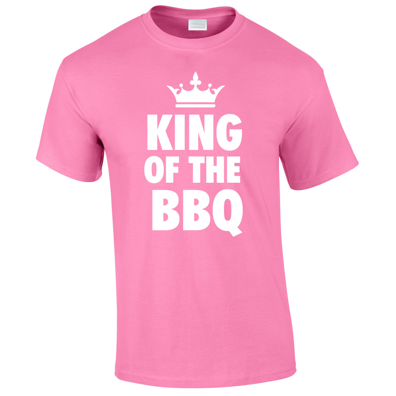 King Of The BBQ Tee In Pink