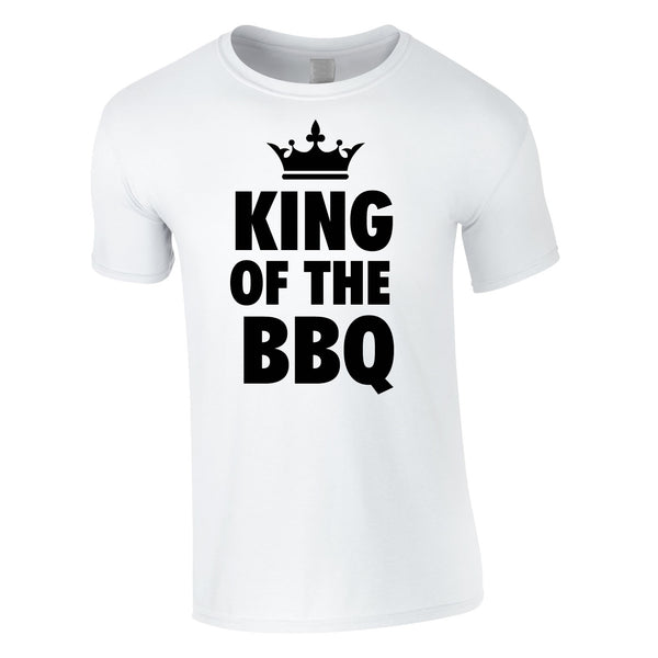 King Of The BBQ Tee In White