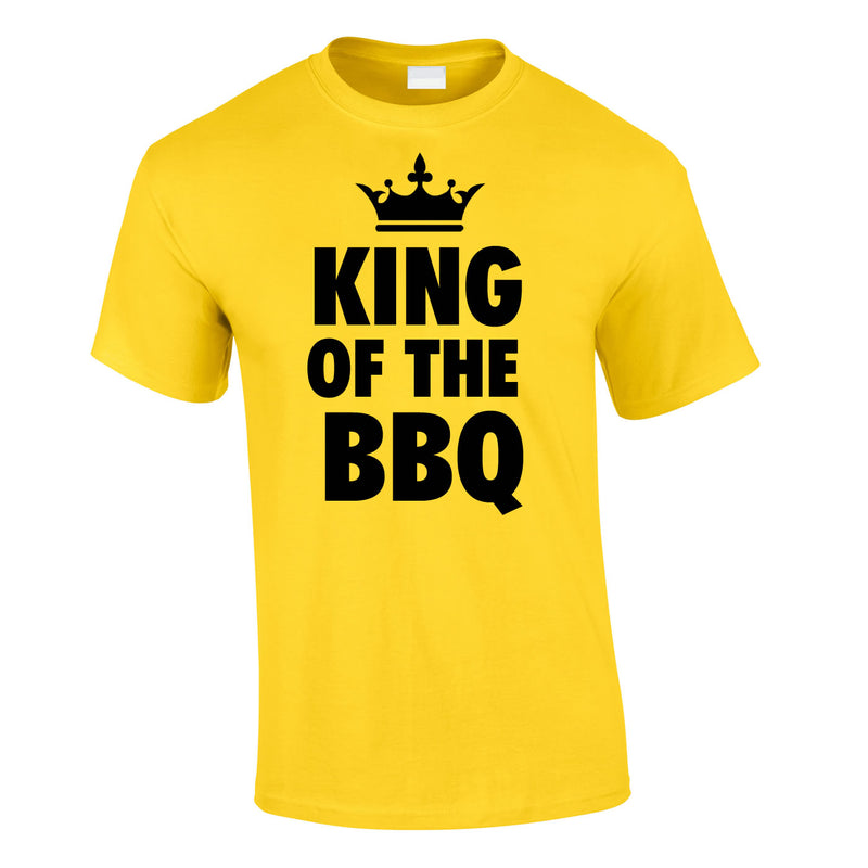 King Of The BBQ Tee In Yellow