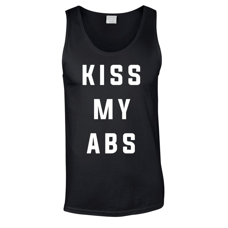 Kiss My Abs Vest In Black