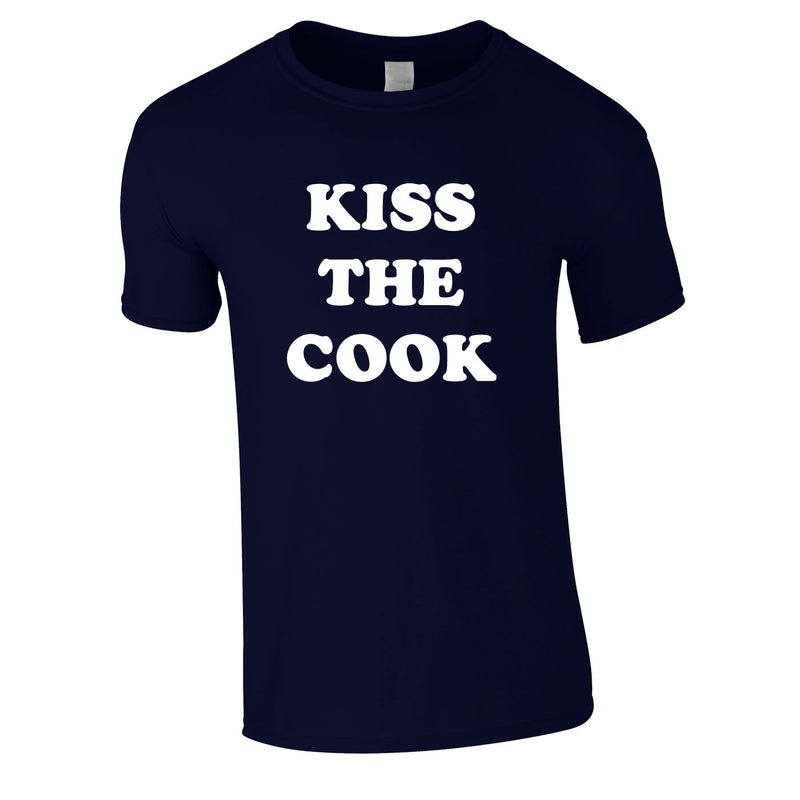 Kiss The Cook Tee In Navy